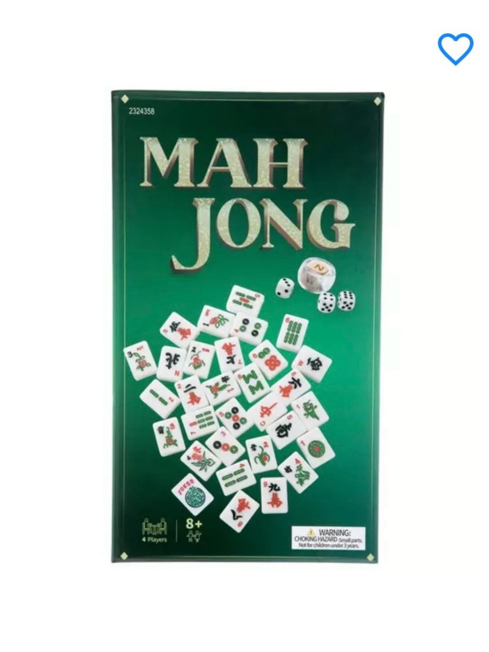 Source Unknown Mah Jong Set - Green